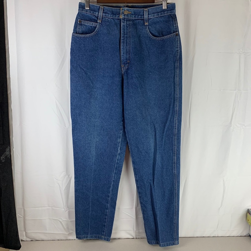 Gitano Jeans Womens 12 Tall Blue High Rise Tapered Leg‎ Vintage 90s Denim